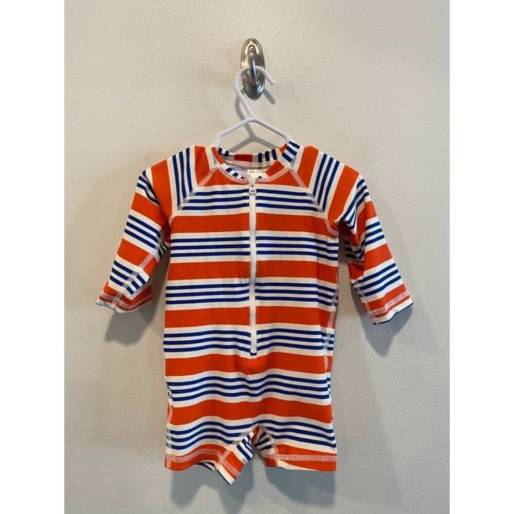 Hanna Andersson baby rashgaurd swimsuit long sleeve sun safe size 70 6-12 months